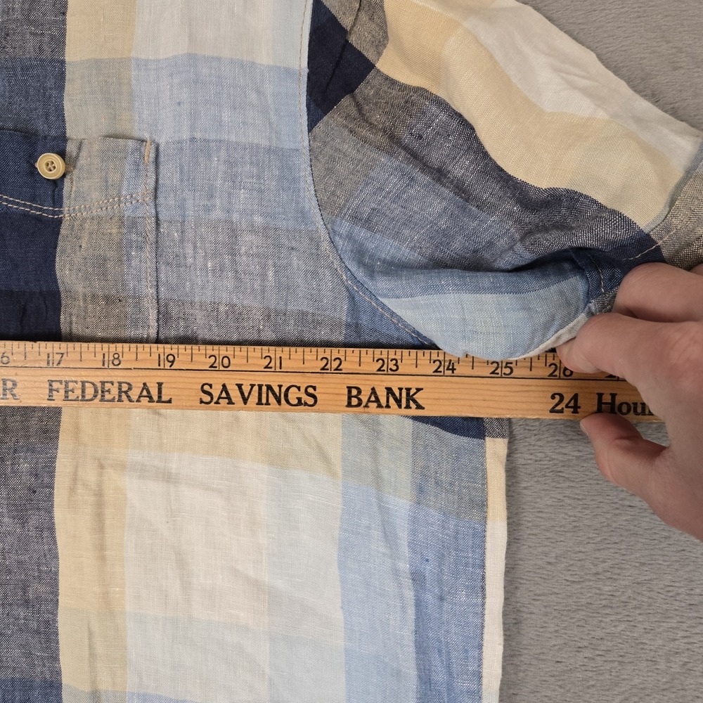 Tommy Bahama Shirt Mens Large Relax Modern Island Fit 100% Linen Short Sleeve - Picture 8 of 8